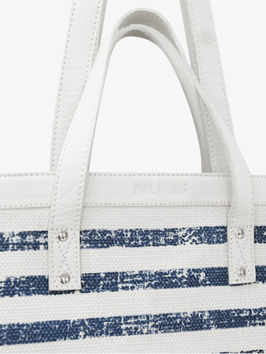 foto-materiale-borsa-da-spiaggia-blu-bianca-dune-côte-ouest-mariniere-paul-marius-m25-cnv-blu-w