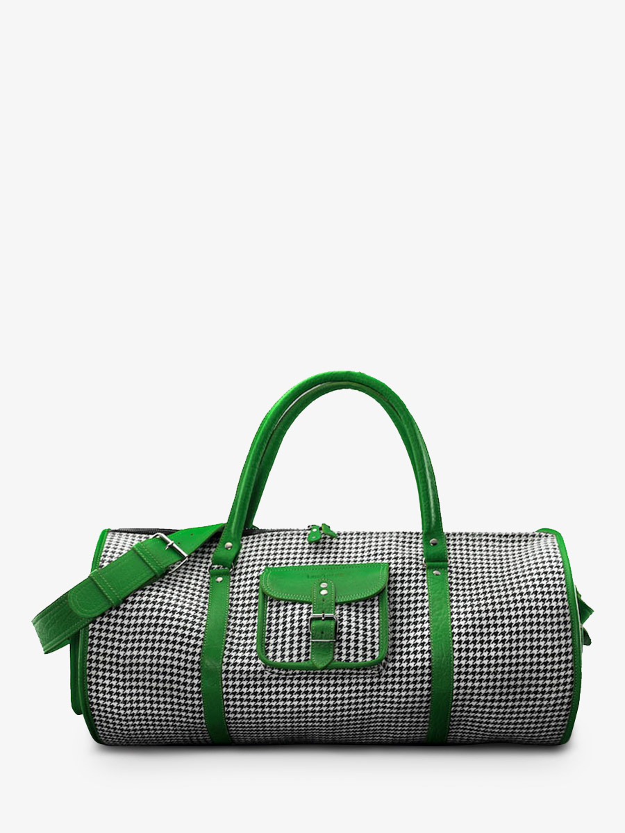 foto-vista-frontale-borsa-da-viaggio-in-pelle-verde-levoyageur-xl-grand-prix-verde-acido-paul-marius-m08s60-hs-gr