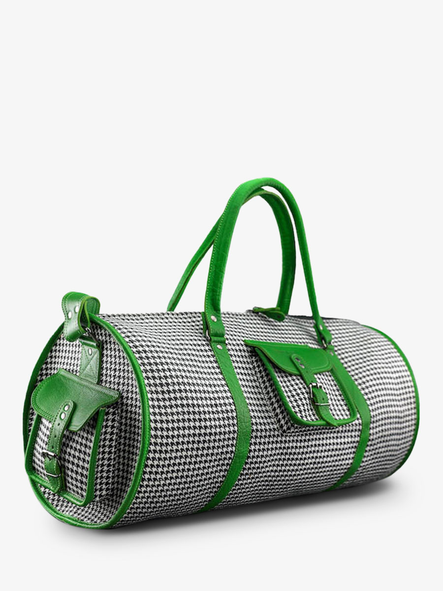 foto-vista-laterale-borsa-da-viaggio-in-pelle-verde-levoyageur-xl-grand-prix-verde-acido-paul-marius-m08s60-hs-gr