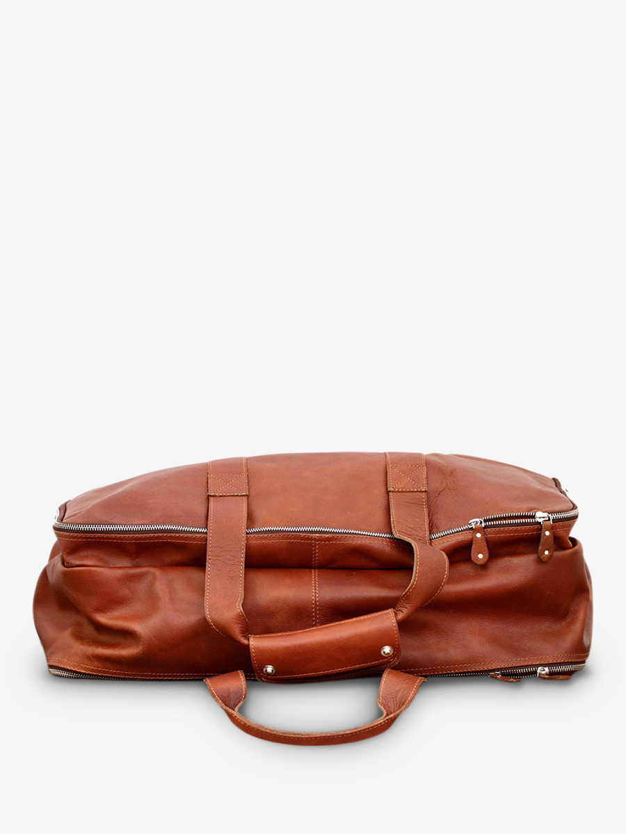 foto-interno-borsa-da-viaggio-in-pelle-marrone-leglobe-trotter-naturale-paul-marius-m102-l