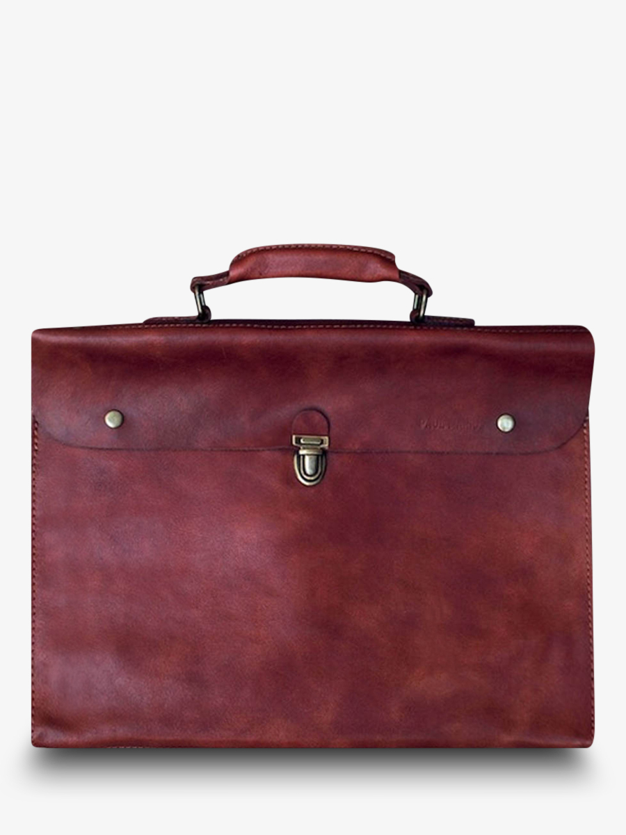 foto-vista-frontale-portadocumenti-in-pelle-marrone-lepliable-naturel-paul-marius-m51-l