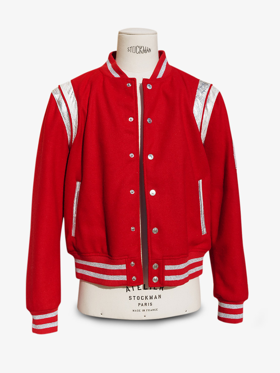 foto-vista-laterale-giubbotto-teddy-rosso-leteddy-50s-rosso-scarlatto-paul-marius-tdy-fifties-r-l